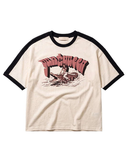 Queen Striped Ringer Tee product photo