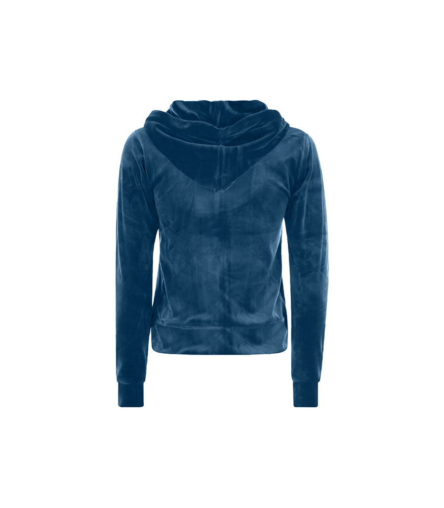 Angel Eye Cropped Velour Sweater