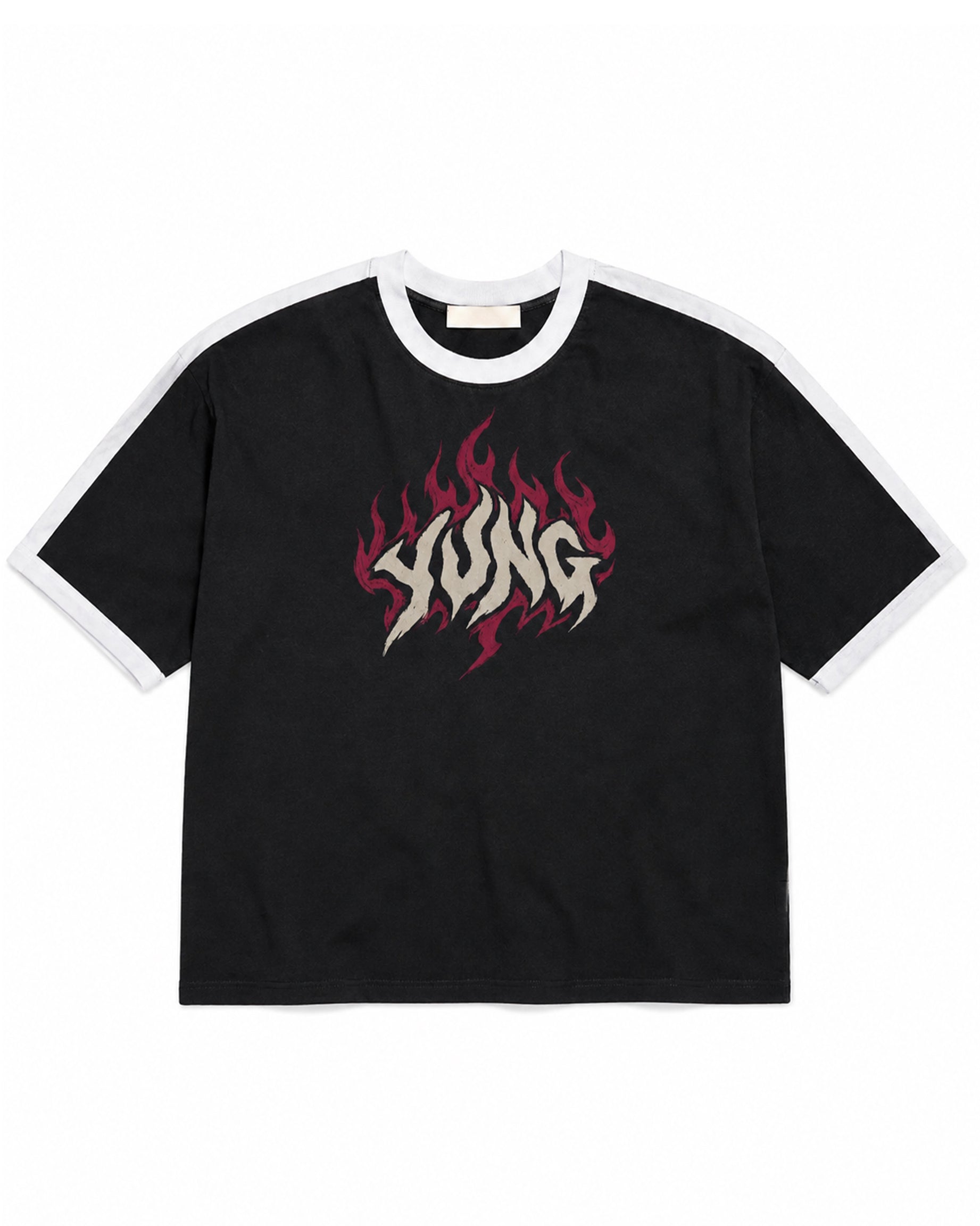 Fires Striped Ringer Tee product photo
