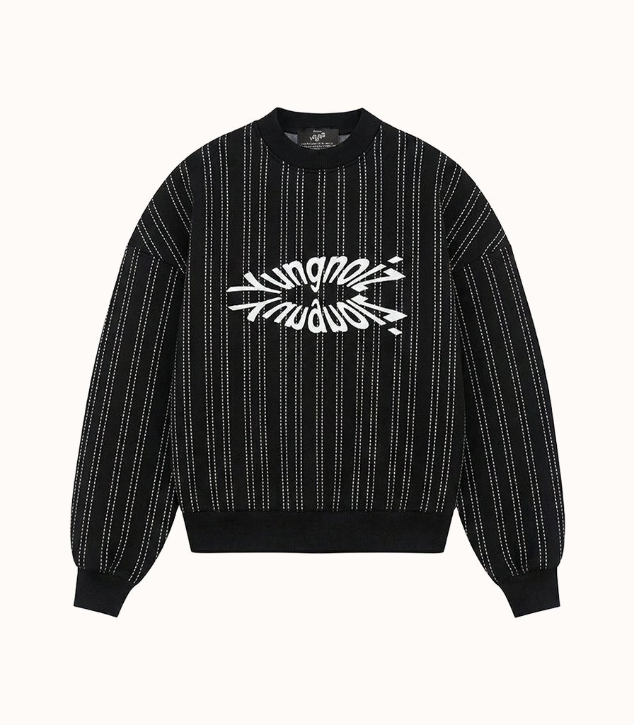Grunge Stripped Crew Neck