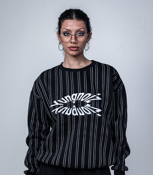 Grunge Stripped Crew Neck