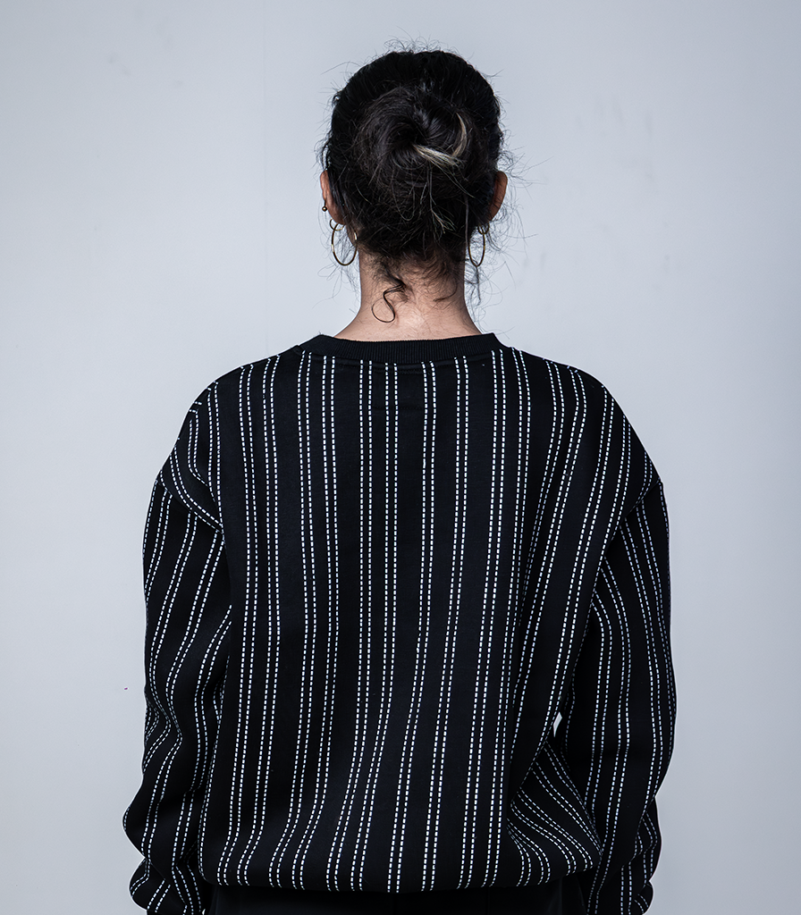 Grunge Stripped Crew Neck