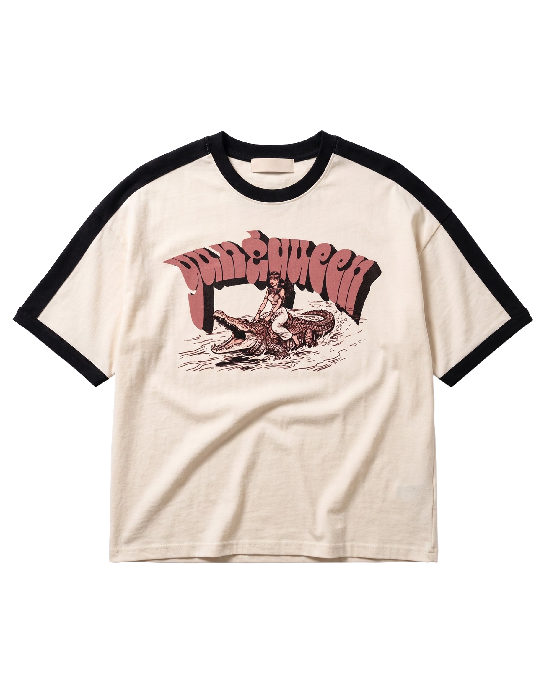 Queen Striped Ringer Tee product photo