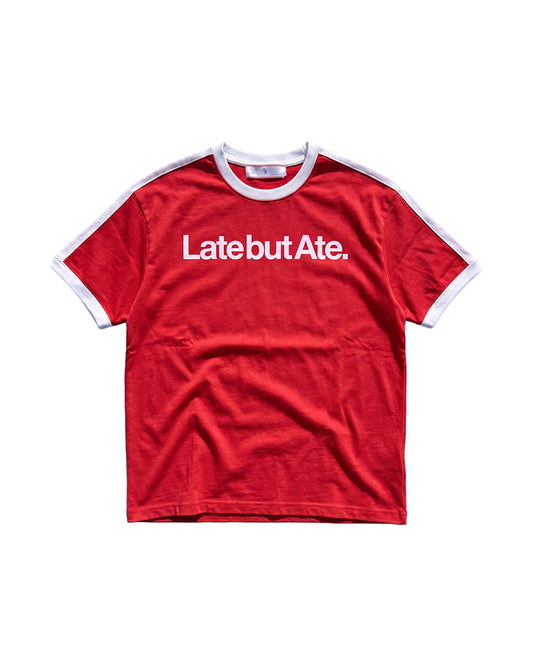 Red Striped Ringer Tee