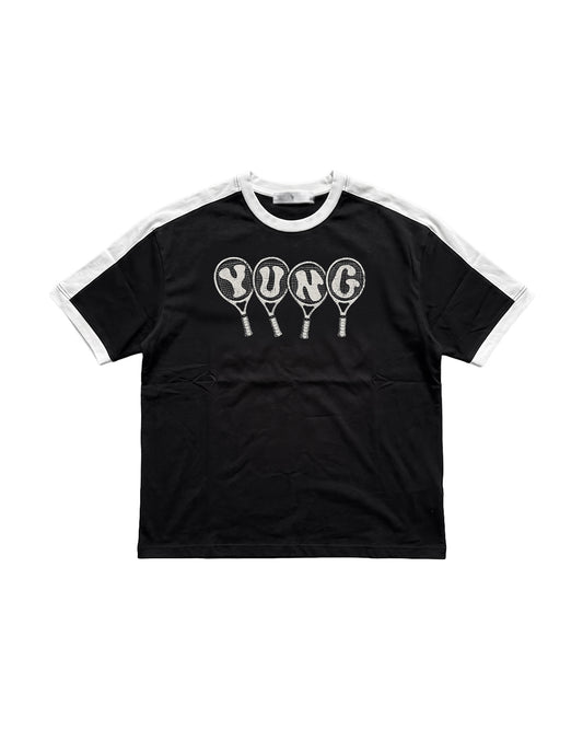 Tennis Striped Ringer Tee