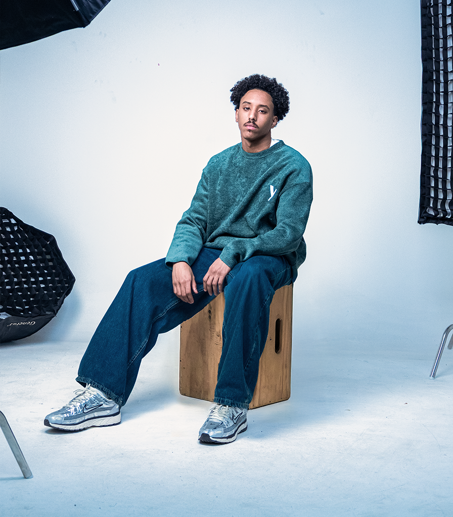 Cropped Nocturne Crewneck