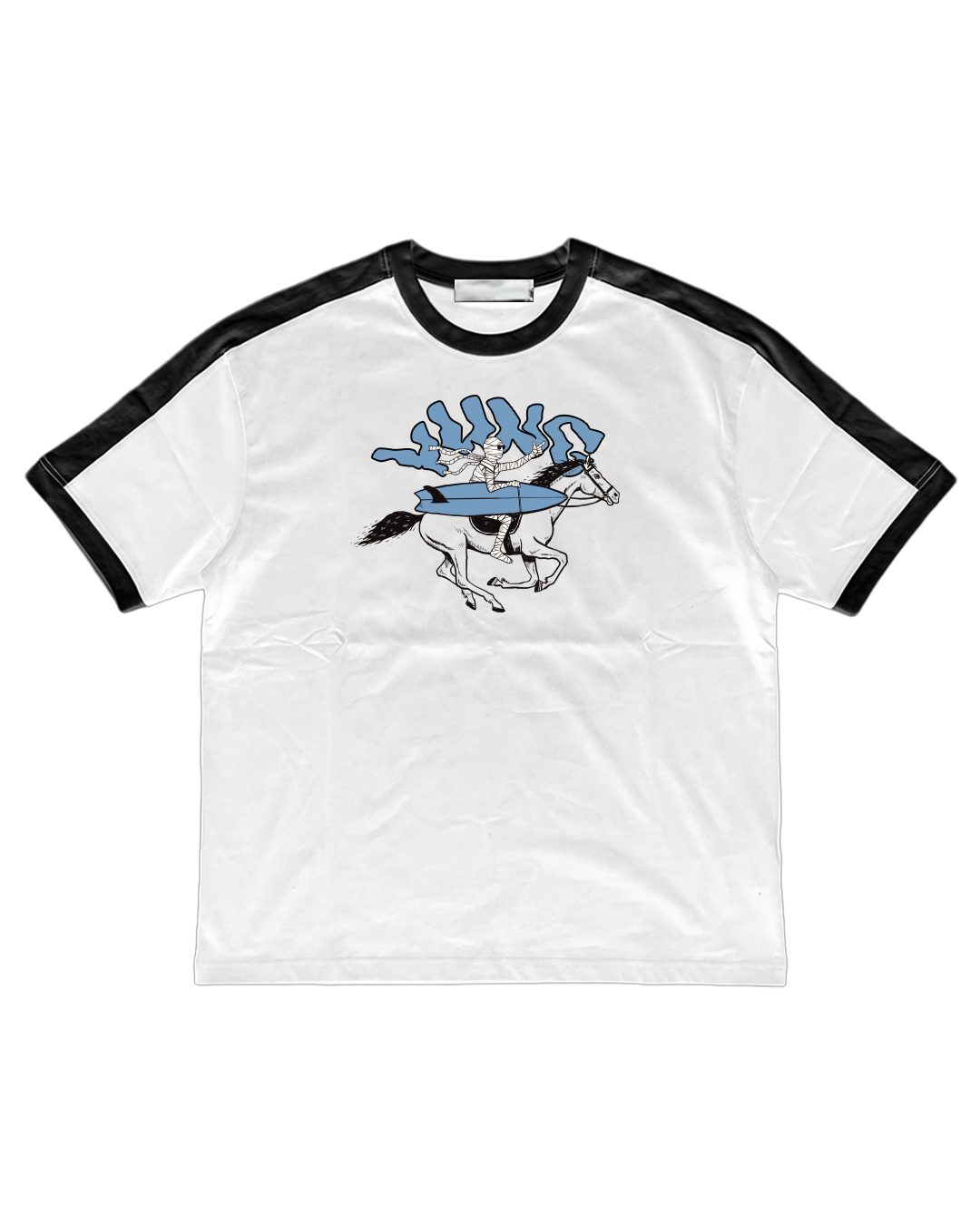 Mummy Surfer Ringer Tee